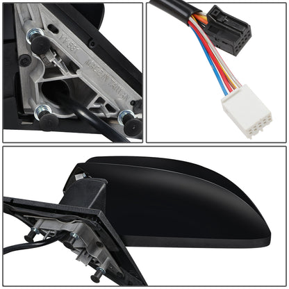 RETROVISOR MIRROR - OEM - 11-14 CHRYSLER 300C - POWERED - HEATED - W MEMORY - W/ FOLDING - W/ BLACK MATERIAL - LEFT