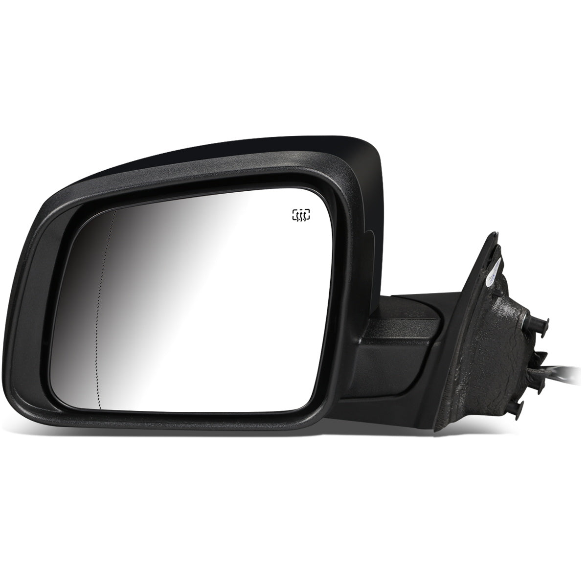 RETROVISOR MIRROR - OEM - 14-16 JEEP GRAND CHEROKEE - POWERED - HEATED - W/ SIGNAL - W/ ASPHERICAL GLASS - POWER FOLDING - W/ BLACK MATERIAL - LEFT