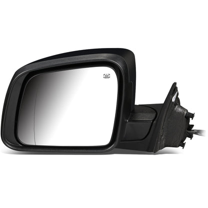RETROVISOR MIRROR - OEM - 14-16 JEEP GRAND CHEROKEE - POWERED - HEATED - W/ SIGNAL - W/ ASPHERICAL GLASS - POWER FOLDING - W/ BLACK MATERIAL - LEFT