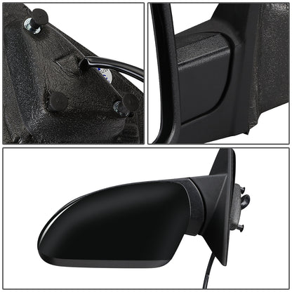 RETROVISOR MIRROR - OEM - 14-16 JEEP GRAND CHEROKEE - POWERED - HEATED - W/ SIGNAL - W/ ASPHERICAL GLASS - POWER FOLDING - W/ BLACK MATERIAL - LEFT