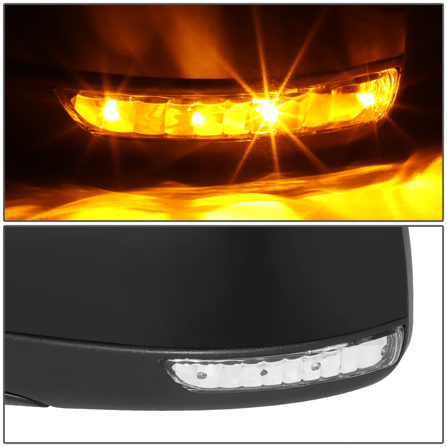 RETROVISOR MIRROR - OE STYLE - DODGE DURANGO 12-22 - WITH BLIND SPOT WITH HEATED GLASS WITH TURN SIGNAL WITH MEMORY - DRIVER SIDE - PAINT TO MATCH - BLACK