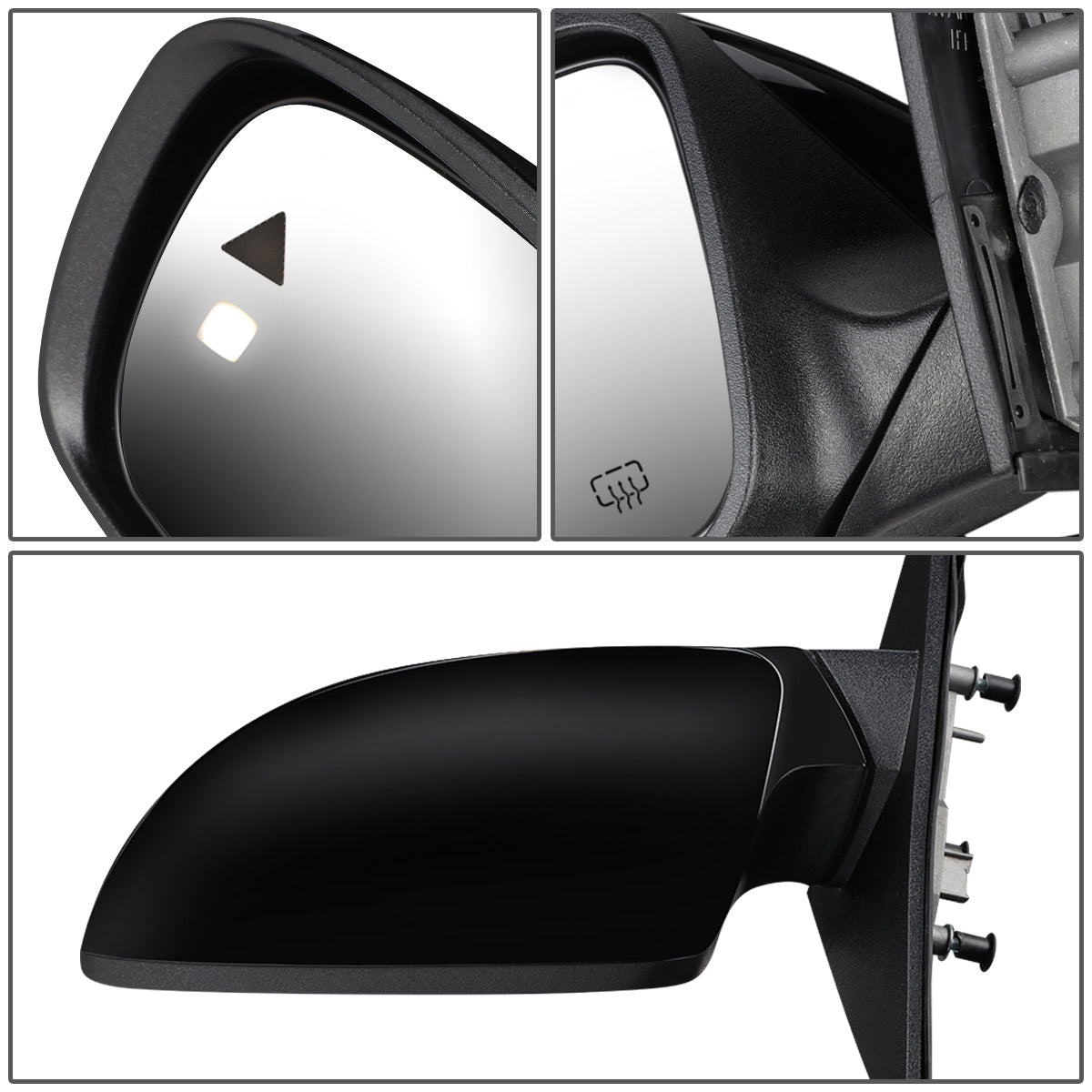 RETROVISOR MIRROR - OEM - 11-19 DODGE CHARGER - ONLY FITS VEHICLES WITH MATCHING FUNCTIONS AS MIRROR - POWERED - HEATED - FOLDING - BLACK - LEFT