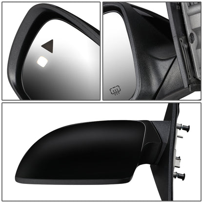 RETROVISOR MIRROR - OEM - 11-19 DODGE CHARGER - ONLY FITS VEHICLES WITH MATCHING FUNCTIONS AS MIRROR - POWERED - HEATED - FOLDING - BLACK - LEFT