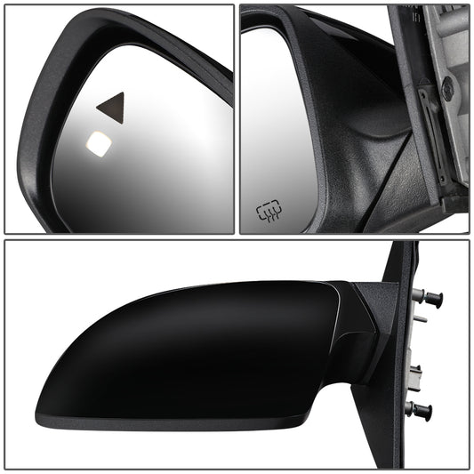 RETROVISOR MIRROR - OEM - 11-19 DODGE CHARGER - ONLY FITS VEHICLES WITH MATCHING FUNCTIONS AS MIRROR - POWERED - HEATED - FOLDING - BLACK - LEFT