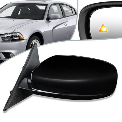 RETROVISOR MIRROR - OEM - 11-19 DODGE CHARGER - ONLY FITS VEHICLES WITH MATCHING FUNCTIONS AS MIRROR - POWERED - HEATED - FOLDING - BLACK - LEFT