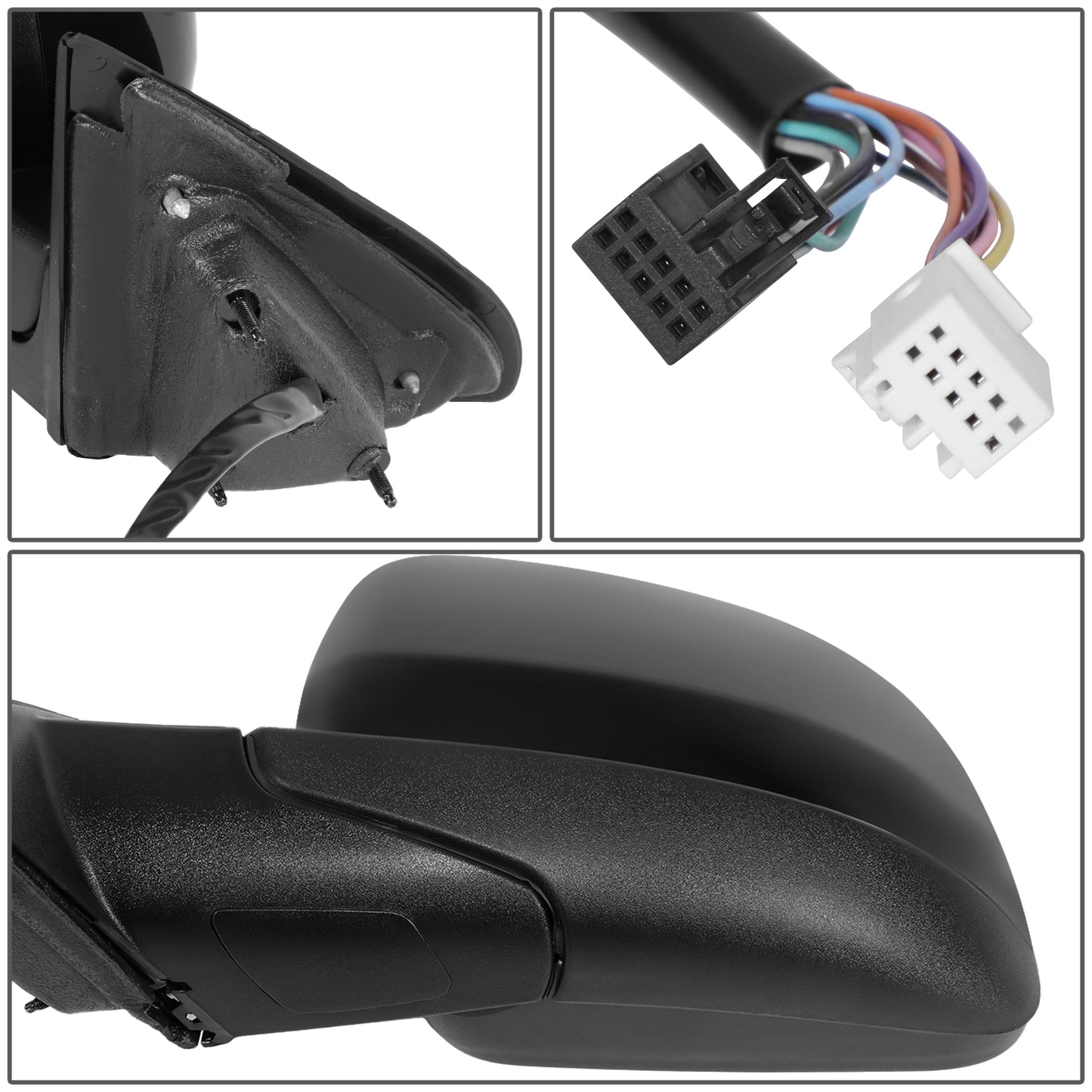 RETROVISOR MIRROR - OE STYLE - JEEP GRAND CHEROKEE 2011-2013 - WITH POWER WITH HEATED GLASS WITH BLIND SPOT WITH MEMORY - DRIVER LEFT SIDE - BLACK