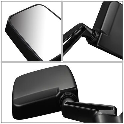 RETROVISOR MIRROR - OEM - 1987 JEEP WAGONEER / 87-93 JEEP WRANGLER - MANUAL - BLACK - RIGHT