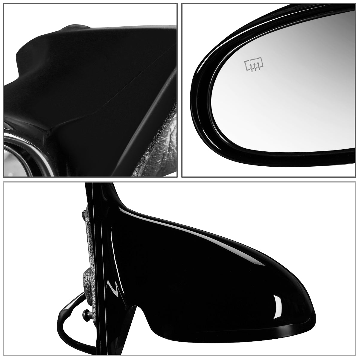 RETROVISOR MIRROR - OEM - 93-97 CHRYSLER CONCORDE / 94-97 CHRYSLER LHS / 93-97 DODGE INTREPID / 93-97 EAGLE VISION - POWERED - HEATED - PAINTABLE - BLACK - RIGHT