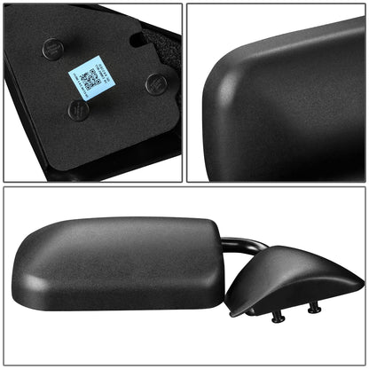 RETROVISOR MIRROR - OEM - 94-97 DODGE RAM 1500, 2500, 3500 - MANUAL - TEXTURED - BLACK - RIGHT