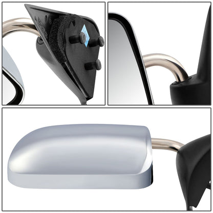 RETROVISOR MIRROR - OEM - 94-97 DODGE RAM 1500, 2500, 3500 - MANUAL - CHROME - RIGHT