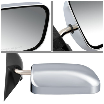 RETROVISOR MIRROR - OEM - 94-97 DODGE RAM 1500, 2500, 3500 - POWERED - CHROME - RIGHT