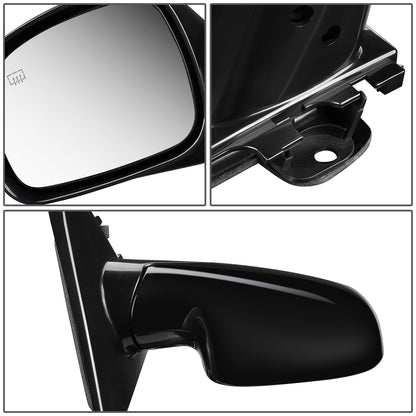 RETROVISOR MIRROR - OEM - 96-00 CHRYSLER TOWN & COUNTRY / 96-00 DODGE CARAVAN / 96-00 PLYMOUTH GRAND VOYAGER / 96-00 PLYMOUTH VOYAGER - POWERED - HEATED - PAINTABLE - BLACK - RIGHT