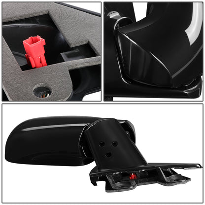 RETROVISOR MIRROR - OEM - 96-00 CHRYSLER TOWN & COUNTRY / 96-00 DODGE CARAVAN / 96-00 PLYMOUTH GRAND VOYAGER / 96-00 PLYMOUTH VOYAGER - POWERED - HEATED - PAINTABLE - BLACK - RIGHT