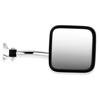 RETROVISOR MIRROR - OEM - 60-66 JEEP CJ3 / 60-83 JEEP CJ5 / 66-68 JEEP CJ5A / 60-75 JEEP CJ6 / 66-68 JEEP CJ6A / 76-86 JEEP CJ7 / 81-85 JEEP SCRAMBLER / 1959 JEEP TRUCK - MANUAL - CHROME - RIGHT