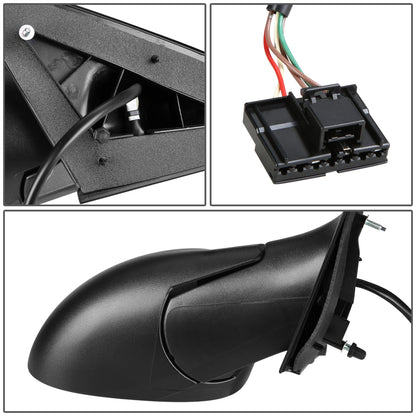 RETROVISOR MIRROR - OEM - 00-02 DODGE NEON / 00-01 PLYMOUTH NEON - POWERED - HEATED - PAINTABLE - BLACK - RIGHT