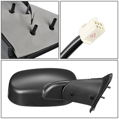 RETROVISOR MIRROR - OEM - 98-01 DODGE RAM 1500 / 98-02 DODGE RAM 2500, 3500 - POWERED - HEATED - TEXTURED - BLACK - RIGHT