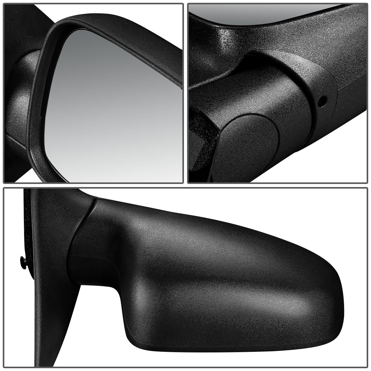 RETROVISOR MIRROR - OEM - 99-04 JEEP GRAND CHEROKEE - POWERED - HEATED - TEXTURED - BLACK - RIGHT