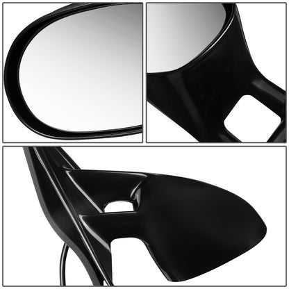 RETROVISOR MIRROR - OEM - 95-00 CHRYSLER CIRRUS / 95-00 DODGE STRATUS / 96-00 PLYMOUTH BREEZE - POWERED - HEATED - PAINTABLE - BLACK - RIGHT