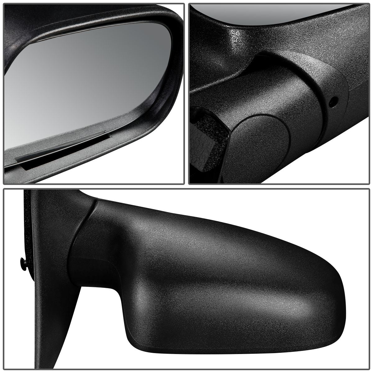 RETROVISOR MIRROR - OEM - 99-04 JEEP GRAND CHEROKEE - POWERED - TEXTURED - BLACK - RIGHT