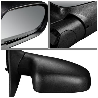 RETROVISOR MIRROR - OEM - 99-04 JEEP GRAND CHEROKEE - POWERED - TEXTURED - BLACK - RIGHT