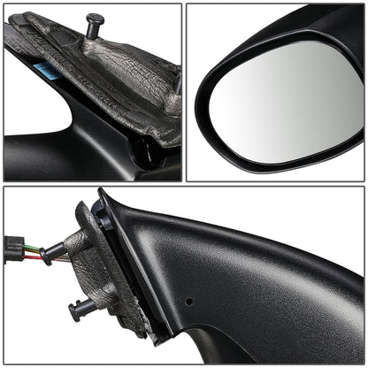 RETROVISOR MIRROR - OEM - 01-03 CHRYSLER PT CRUISER - MANUAL - PAINTABLE - BLACK - RIGHT