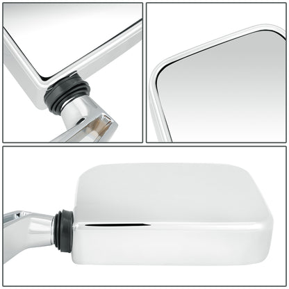 RETROVISOR MIRROR - OEM - 87-95 JEEP WRANGLER - MANUAL - CHROME - RIGHT