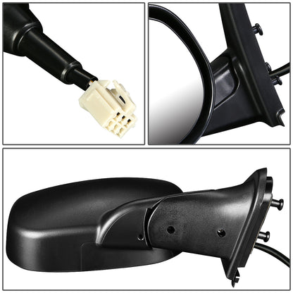 RETROVISOR MIRROR - OEM - 98 DODGE B1500, B2500, B3500 / 99-03 DODGE RAM 1500, 2500, 3500 VAN - POWERED - TEXTURED - BLACK - RIGHT