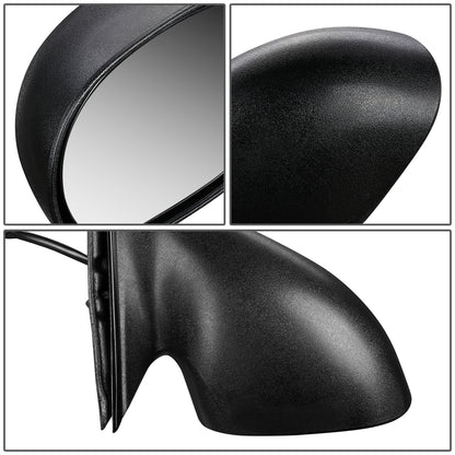 RETROVISOR MIRROR - OEM - 01-06 CHRYSLER SEBRING / 01-06 DODGE STRATUS - POWERED - PAINTABLE - BLACK - RIGHT