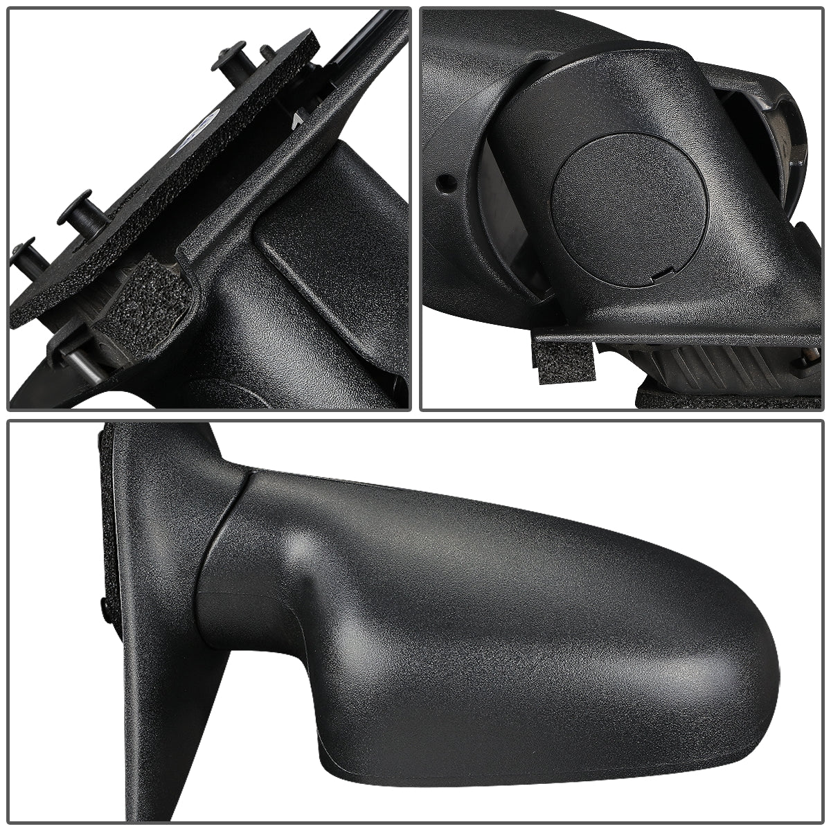 RETROVISOR MIRROR - OEM - 99-04 JEEP CHEROKEE - MANUAL - FOLDING - W/ TEXTURED BLACK - RIGHT