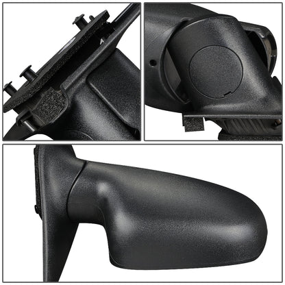 RETROVISOR MIRROR - OEM - 99-04 JEEP CHEROKEE - MANUAL - FOLDING - W/ TEXTURED BLACK - RIGHT