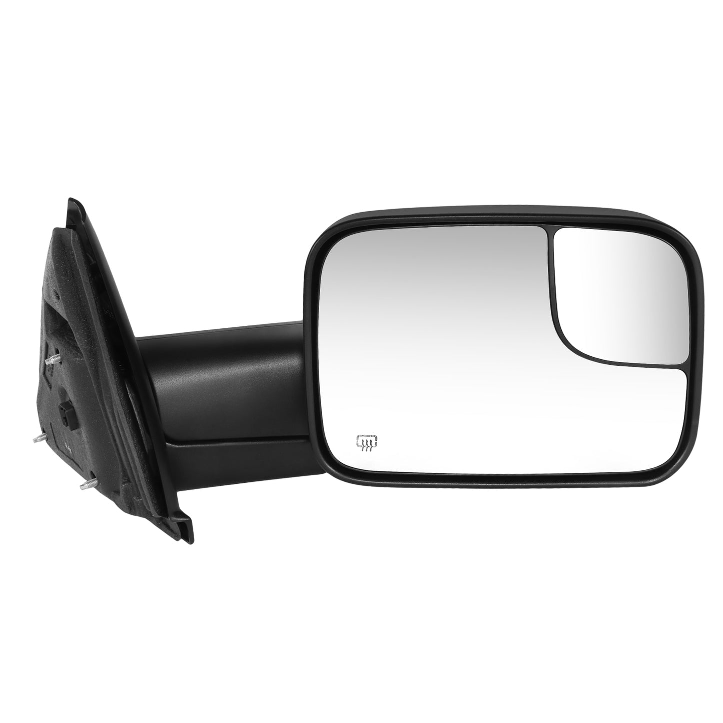 RETROVISOR MIRROR - OE STYLE - DODGE RAM 1500 PICKUP 02-09 - DODGE RAM 2500 PICKUP 02-09 - DODGE RAM 3500 PICKUP 02-09 - WITH POWER WITH HEATED GLASS - PASSENGER SIDE - PAINT TO MATCH - BLACK