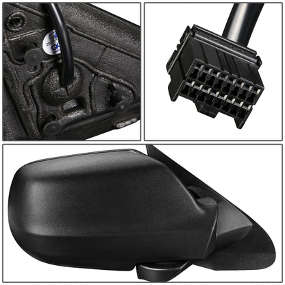 RETROVISOR MIRROR - OEM - 05-10 JEEP GRAND CHEROKEE - POWERED - TEXTURED - BLACK - RIGHT