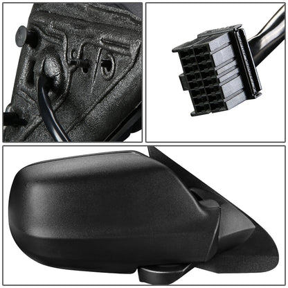 RETROVISOR MIRROR - OEM - 05-10 JEEP GRAND CHEROKEE - POWERED - HEATED - TEXTURED - BLACK - RIGHT