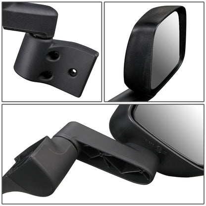 RETROVISOR MIRROR - OEM - 03-06 JEEP WRANGLER - MANUAL - BLACK - LEFT