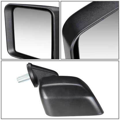 RETROVISOR MIRROR - OEM - 07-17 JEEP WRANGLER / 2018 JEEP WRANGLER JK - MANUAL - TEXTURED - BLACK - RIGHT