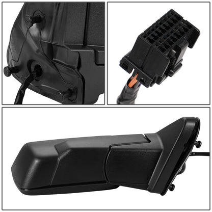 RETROVISOR MIRROR - OEM - 06-11 JEEP COMMANDER - POWERED - HEATED - W/ MEMORY - W/ FOLDING - W/ TEXTURED BLACK - RIGHT