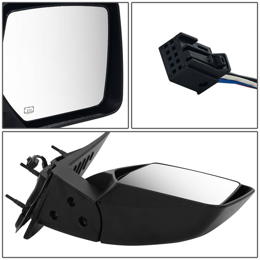 RETROVISOR MIRROR - OEM - 08-12 JEEP LIBERTY - POWERED - HEATED - TEXTURED - BLACK - RIGHT