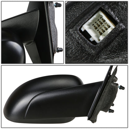 RETROVISOR MIRROR - OEM - 07-10 CHRYSLER 300 / 06-10 DODGE CHARGER / 05-08 DODGE MAGNUM - POWERED - TEXTURED - BLACK - RIGHT