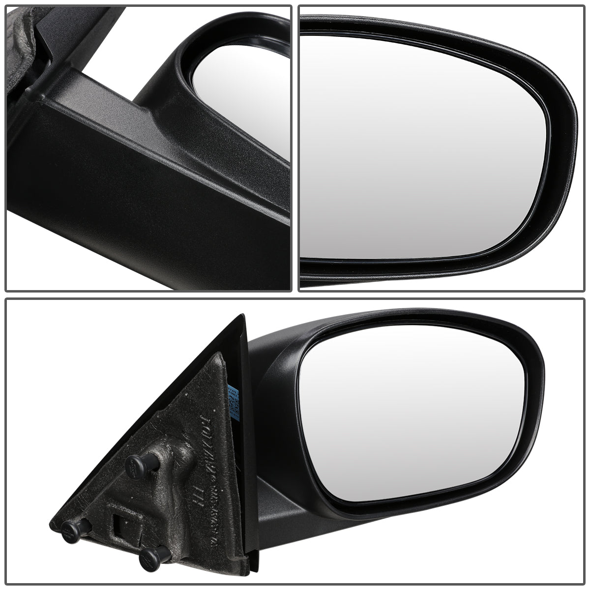 RETROVISOR MIRROR - OEM - 07-10 CHRYSLER 300 / 06-10 DODGE CHARGER / 05-08 DODGE MAGNUM - POWERED - HEATED - TEXTURED - BLACK - RIGHT