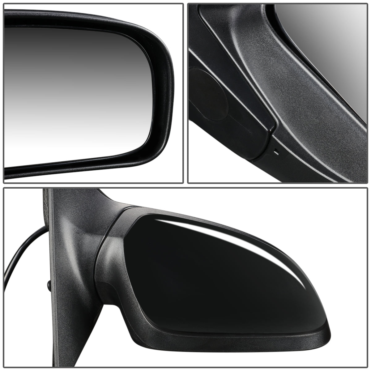 RETROVISOR MIRROR - OEM - 06-08 CHRYSLER PACIFICA - POWERED - HEATED - TEXTURED - BLACK - RIGHT
