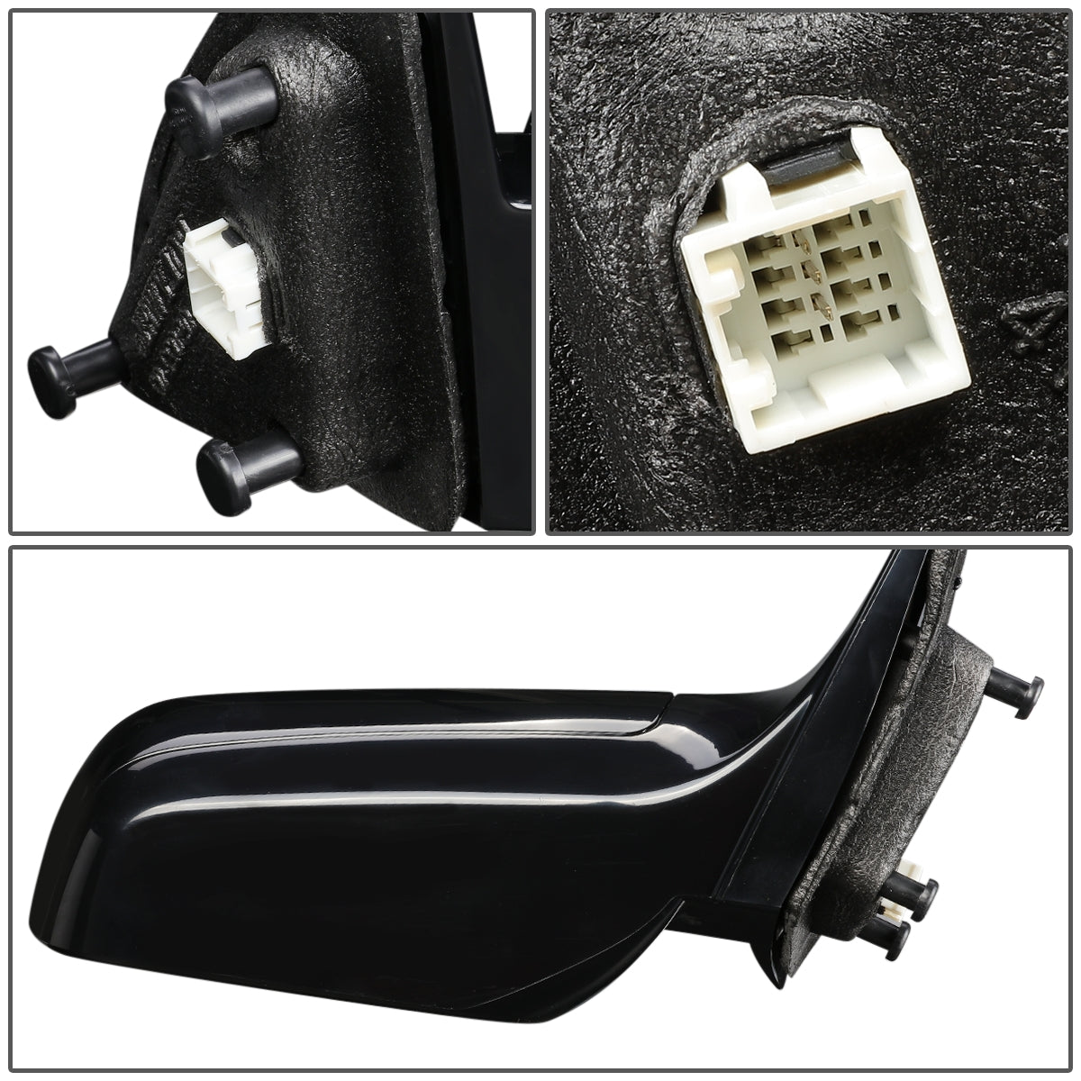 RETROVISOR MIRROR - OEM - 07-10 CHRYSLER SEBRING - POWERED - PAINTABLE - BLACK - RIGHT