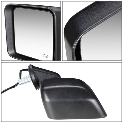 RETROVISOR MIRROR - OEM - 07-13 JEEP WRANGLER - POWERED - HEATED - TEXTURED - BLACK - RIGHT