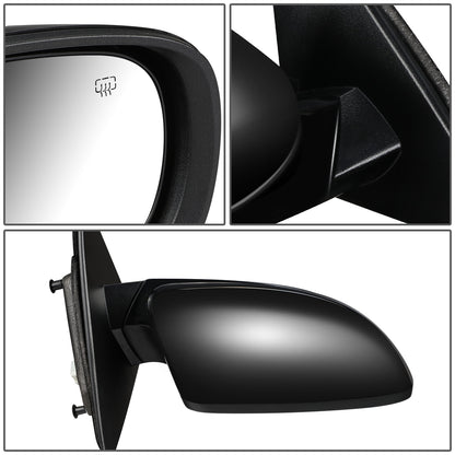 RETROVISOR MIRROR - OEM - 11-14 CHRYSLER 200, CONVERTIBLE - POWERED - HEATED - FOLDING - W/ BLACK MATERIAL - RIGHT