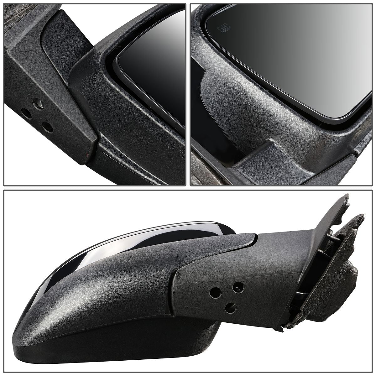 RETROVISOR MIRROR - OEM - 11-17 JEEP GRAND CHEROKEE - POWERED - HEATED - TEXTURED - BLACK - RIGHT