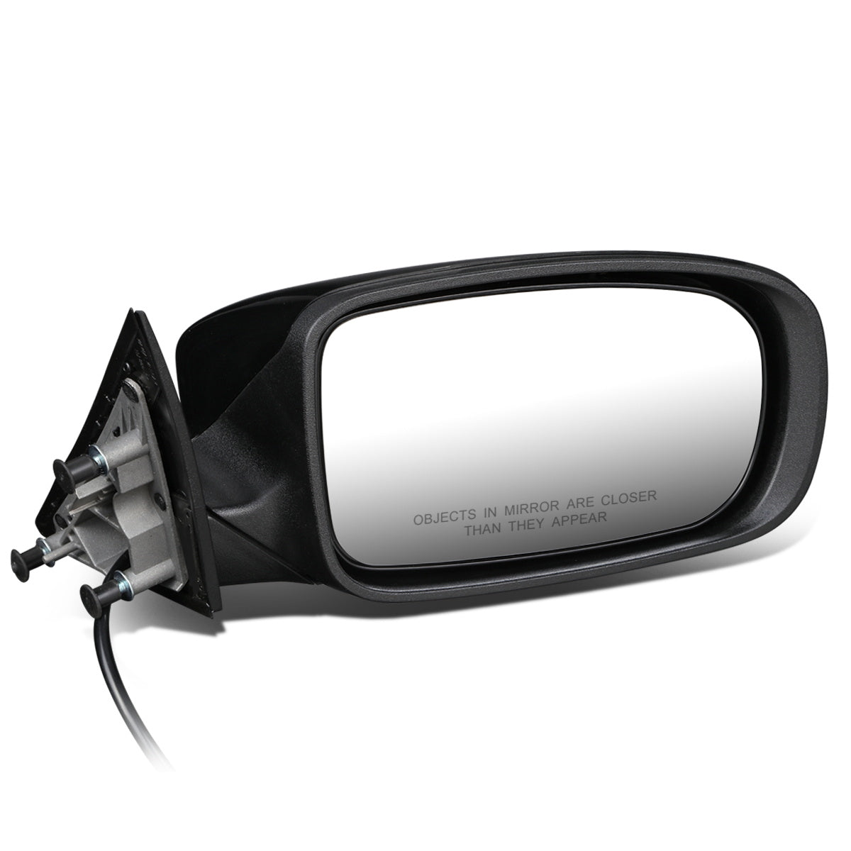 RETROVISOR MIRROR - OEM - 11-14 DODGE CHARGER - POWER MIRROR ADJUSTMENT - W/O HEAT, TURN SIGNAL, PUDDLE LIGHT, MEMORY, ASPHERICAL GLASS OR BLIND SPOT DETECTION - FOLDING - PAINTABLE - ONLY FITS VEHICLES W/ MATCHING FUNCTIONS AS MIRROR - BLACK - RIGHT