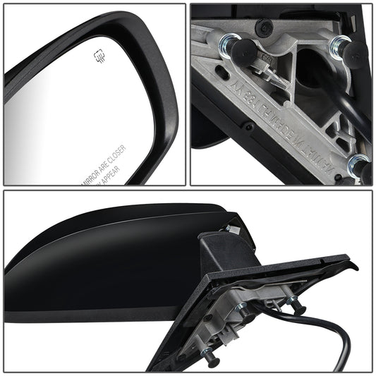 RETROVISOR MIRROR - OEM - 11-14 CHRYSLER 300C - POWERED - HEATED - FOLDING - W/ BLACK MATERIAL - RIGHT