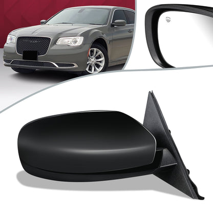 RETROVISOR MIRROR - OEM - 11-14 CHRYSLER 300C - POWERED - HEATED - FOLDING - W/ BLACK MATERIAL - RIGHT