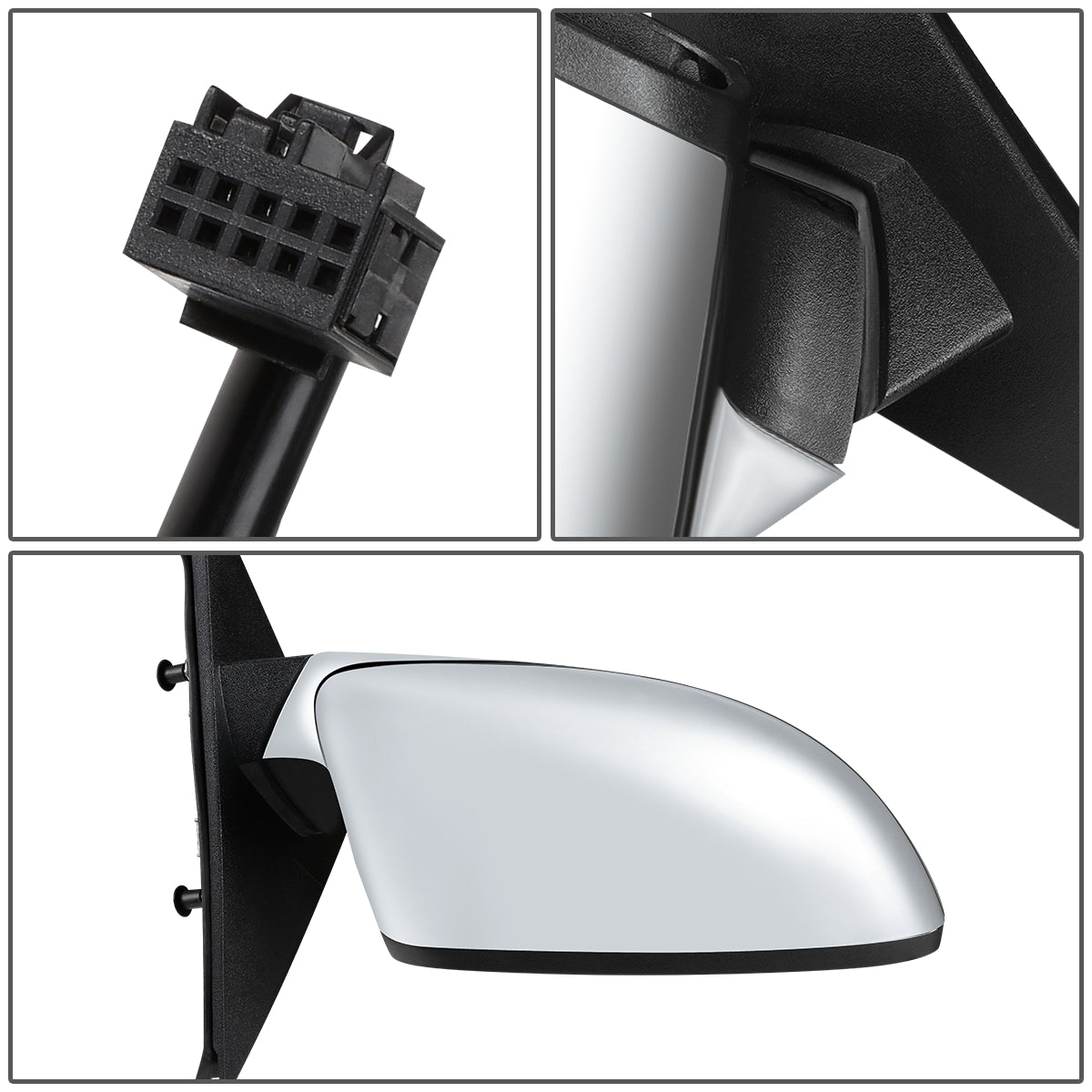 RETROVISOR MIRROR - OEM - 11-14 CHRYSLER 300C - POWERED - HEATED - FOLDING - W/ CHROME COVER - RIGHT