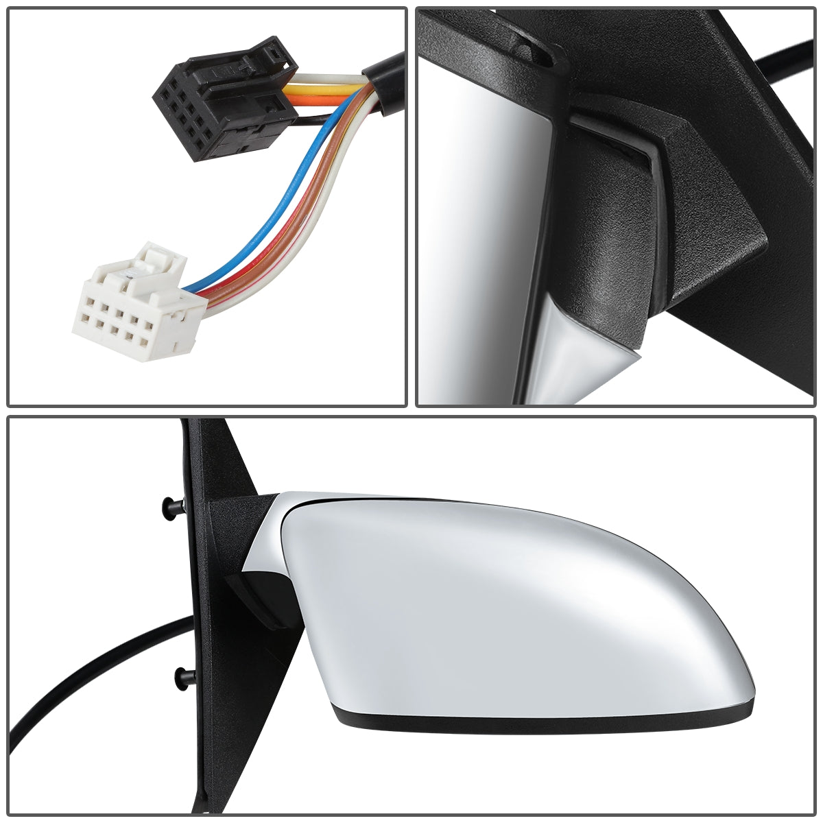 RETROVISOR MIRROR - OEM - 11-14 CHRYSLER 300C - POWERED - HEATED - FOLDING - W/ MEMORY - W/ CHROME COVER - RIGHT