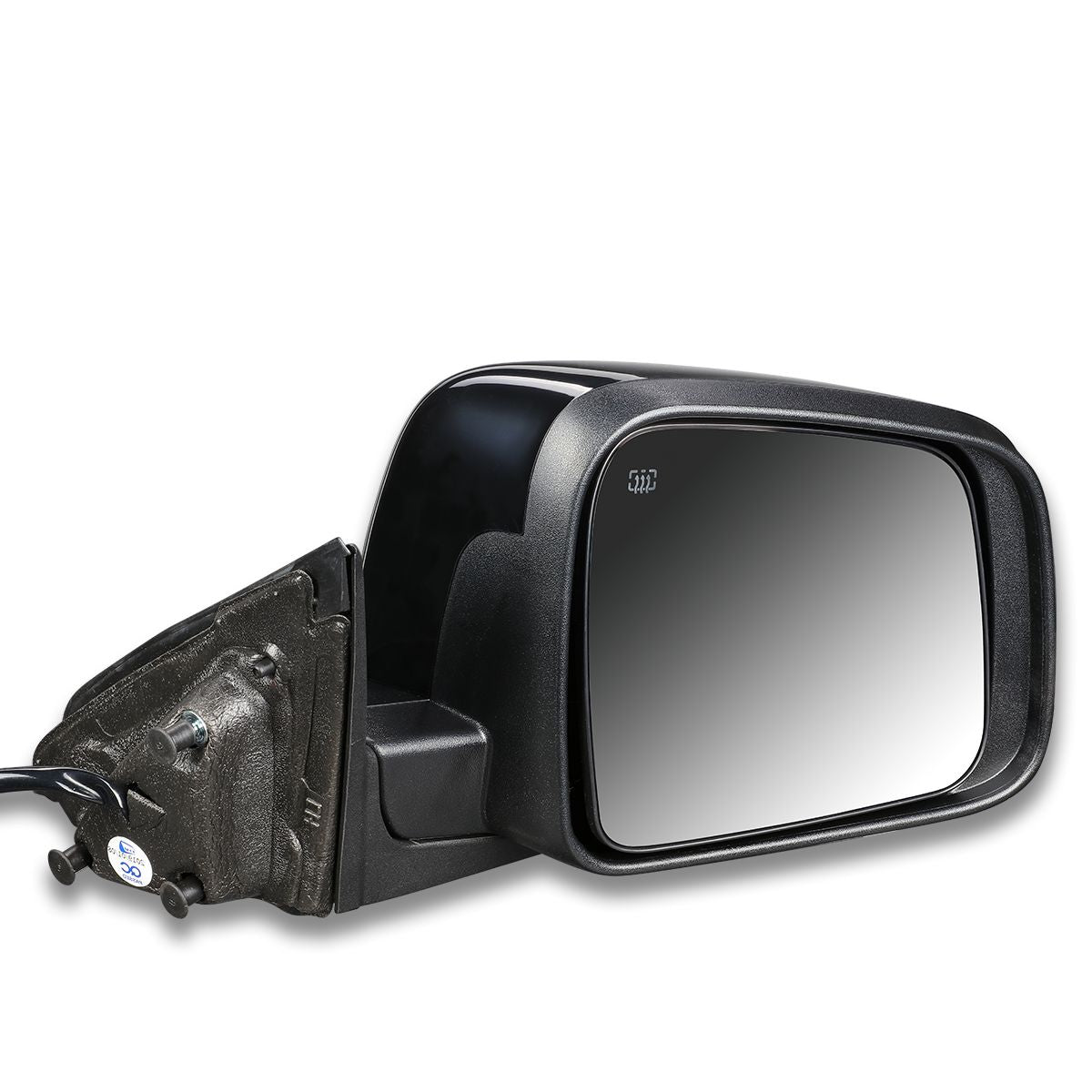 RETROVISOR MIRROR - OEM - 11-17 DODGE DURANGO - POWERED - HEATED - TEXTURED - BLACK - RIGHT